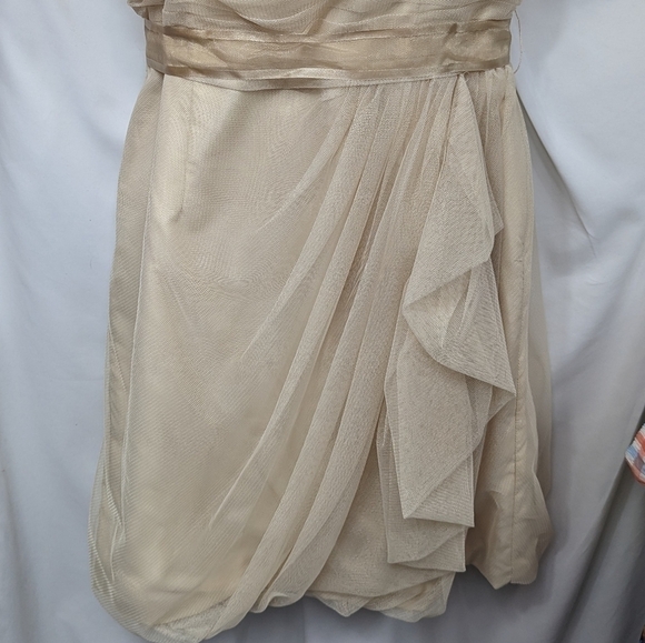 White by Vera Wang Bobbin Net Dress Sz 12 - Picture 5 of 13